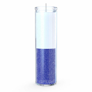 Prayer Candle 7 Day-Other / Plain - White Blue Prayer Candle 7 Day-Other / Plain - White Blue