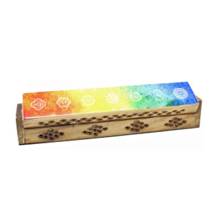 7 Chakras Wooden Coffin Box 7 Chakras Wooden Coffin Box