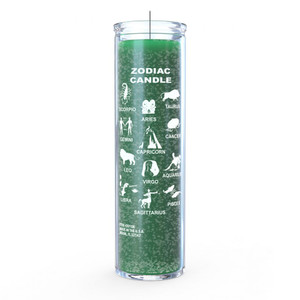 Prayer Candle 7 Day-Other / Zodiac - Green Prayer Candle 7 Day-Other / Zodiac - Green