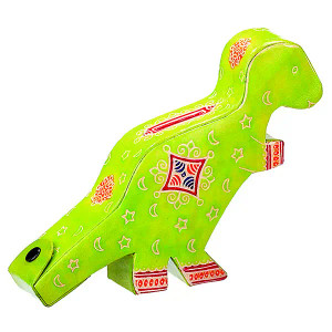 Large Dinosaur Leather Bank Large Dinosaur Leather Bank