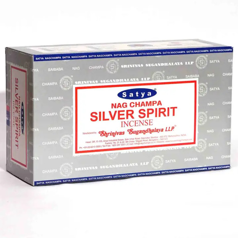 Satya 15 Gram Box Incense - Silver Spirit