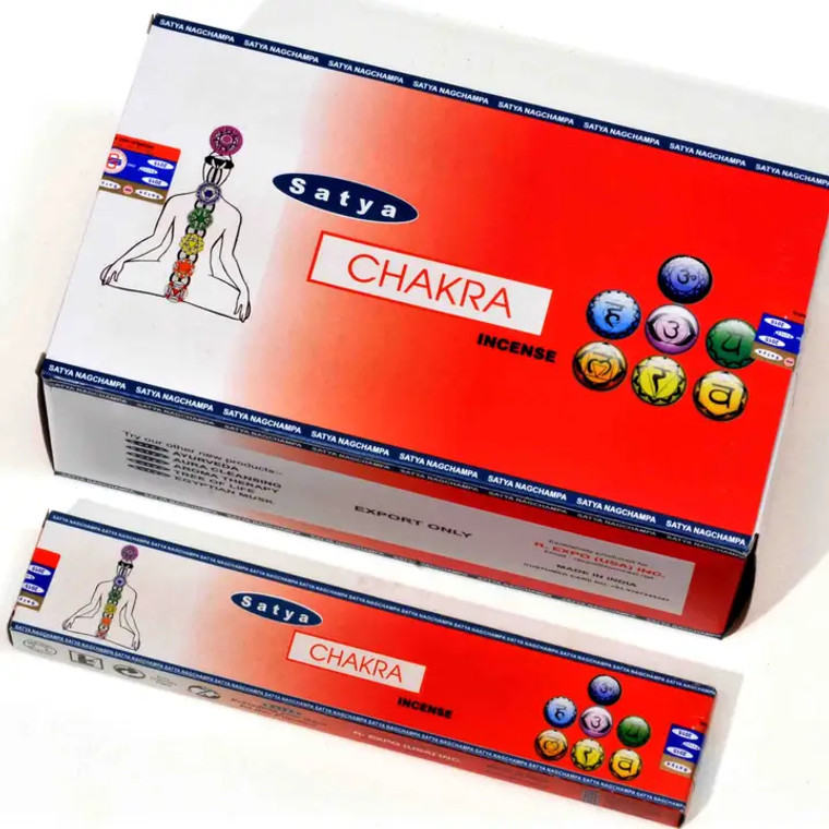Satya 15 Gram Box Incense - Chakra (red)