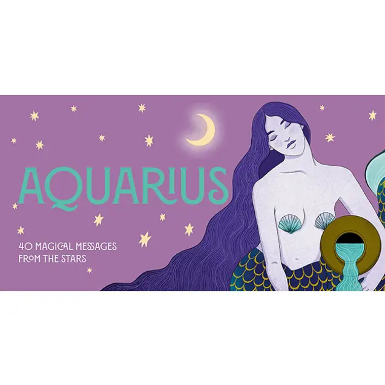 Aquarius Pocket Zodiac Cards: 40 Magical Messages