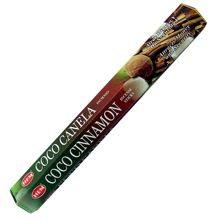 HEM Incense Sticks - 20 Sticks Per Box -Coco Cinnamon