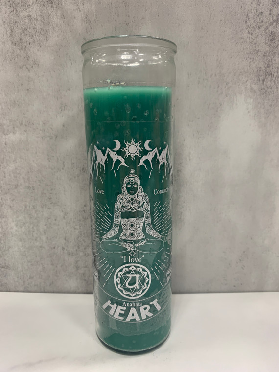 Prayer Candle 16 oz- Chakra Heart