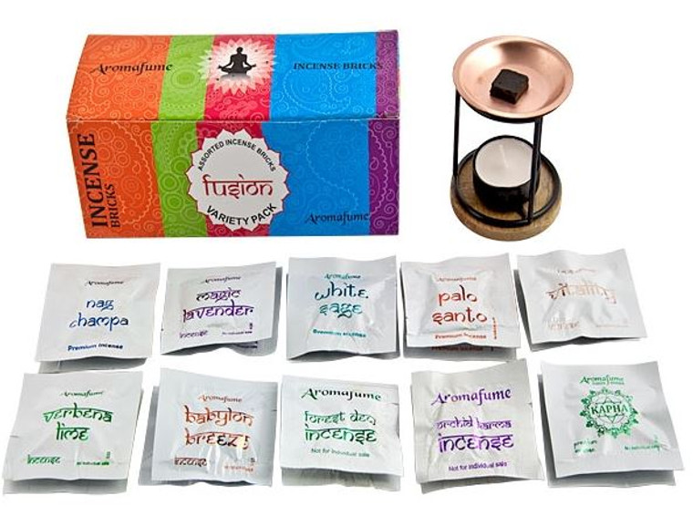 Aromafume Premium Incense Bricks Set- Fusion Variety Pack