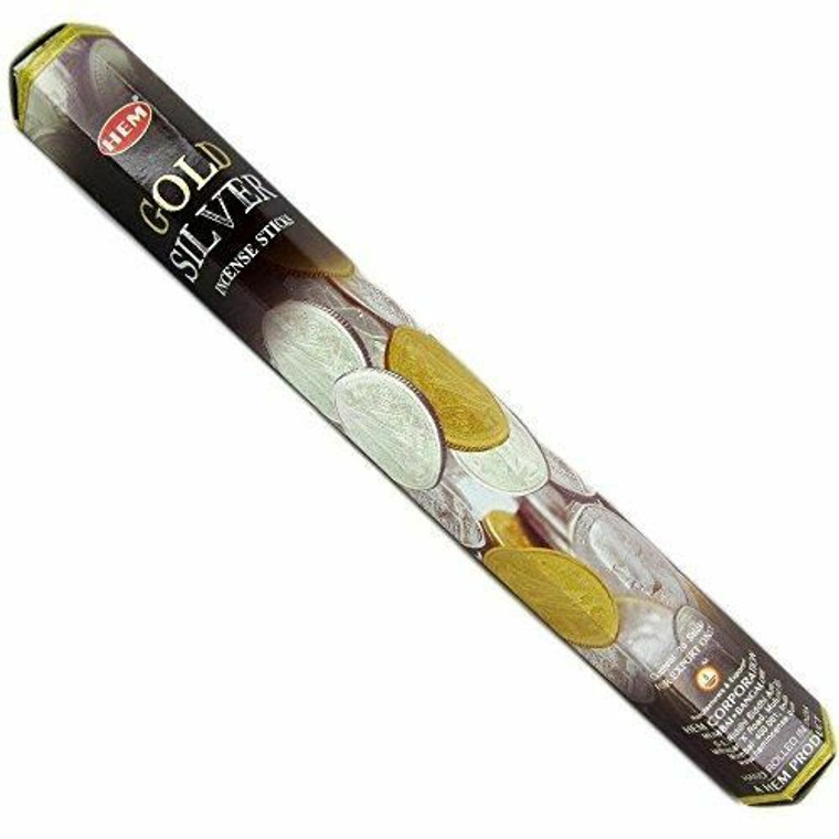 HEM Incense Sticks - 20 Sticks Per Box - Gold Silver