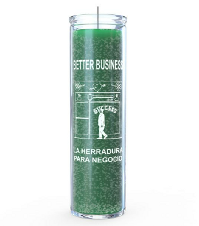 Prayer Candle 7 Day-Other / Better Business - Green