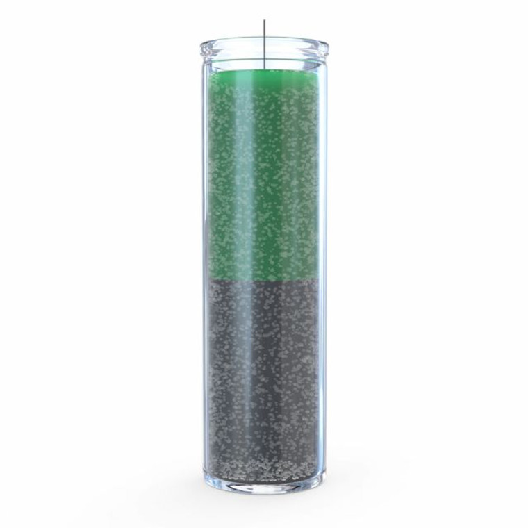 Prayer Candle 7 Day-Other / Plain - Green Black