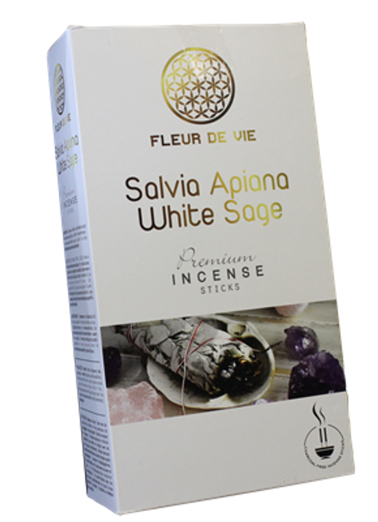 Fleur De Vie Premium Incense Sticks 16 Grams - White Sage