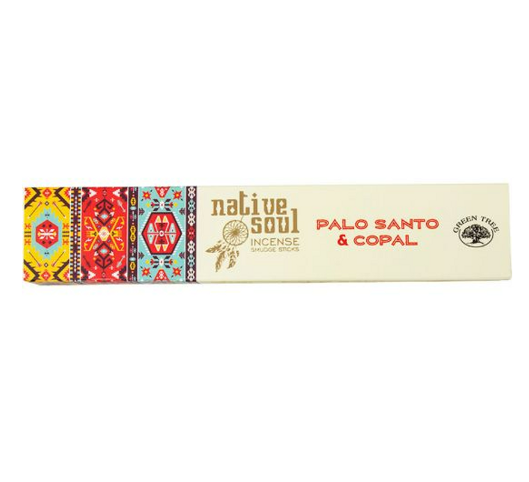 Native Soul Incense Sticks 15 Grams- Palo Santo & Copal