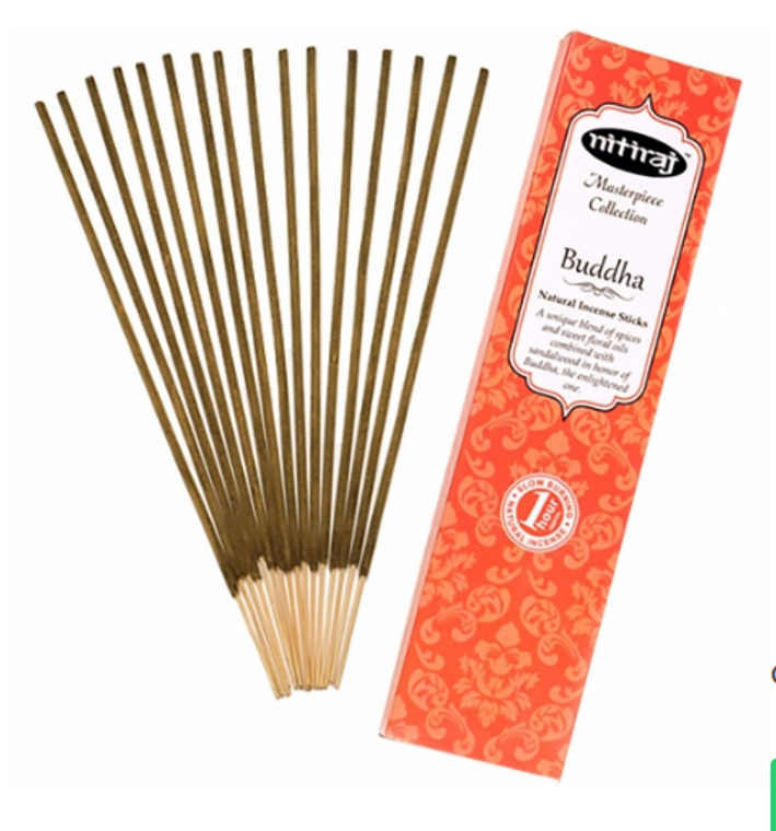 Nitiraj Masterpiece Incense Sticks 25 Grams- Buddha