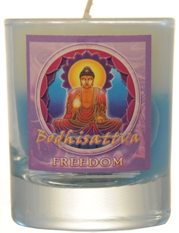 Crystal Journey Soy Filled Mandala Votive - Freedom