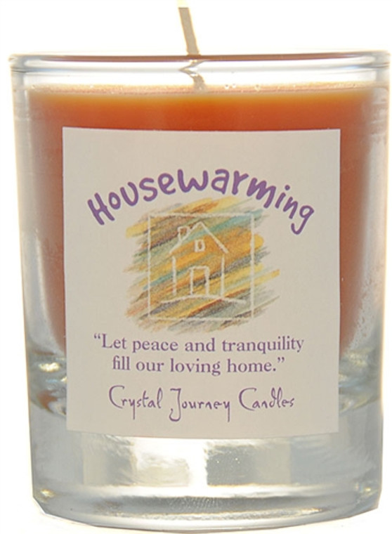 Crystal Journey Soy Filled Herbal Votive - Housewarming