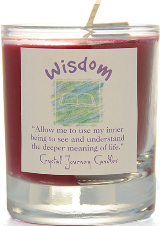 Crystal Journey Soy Filled Herbal Votive - Wisdom