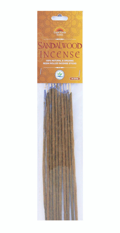 Good Earth Scents Resin Rolled Incense Sticks - Sandalwood