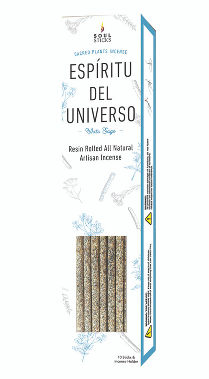 Soul Sticks All Natural Rolled Resin Artisan Incense - White Sage