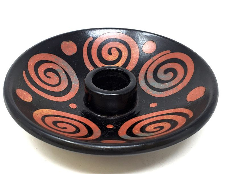Artisan Made - Peruvian Ceramic Palo Burner Handmade 5" D #15