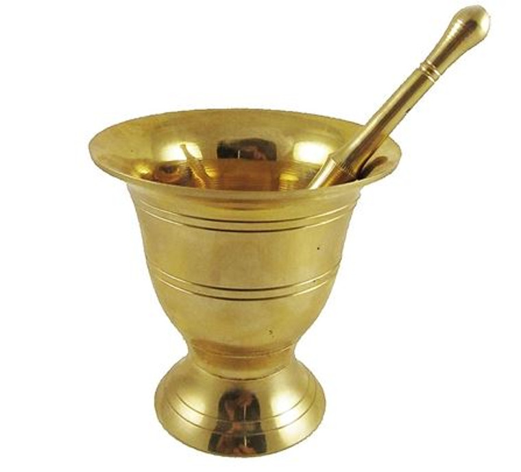 Brass Mortar & Pestle 2"