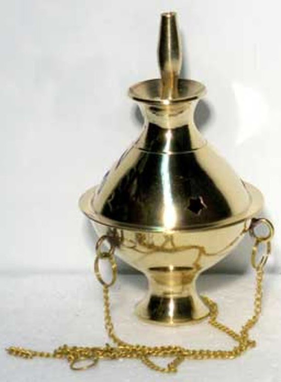 Brass Hanging Burner 4"H