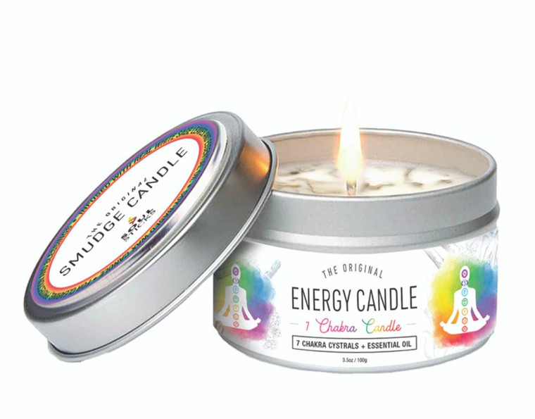 Soul Sticks Smudge Tin Candle 3.5oz - 7 Chakras