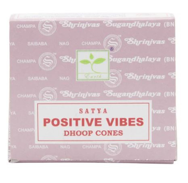 Satya Box of 12 Cones Each- Positive Vibes