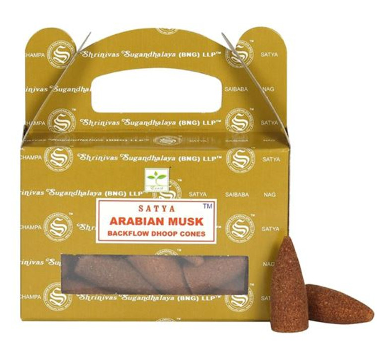 Satya Backflow Cones 24 ct- Arabian Musk