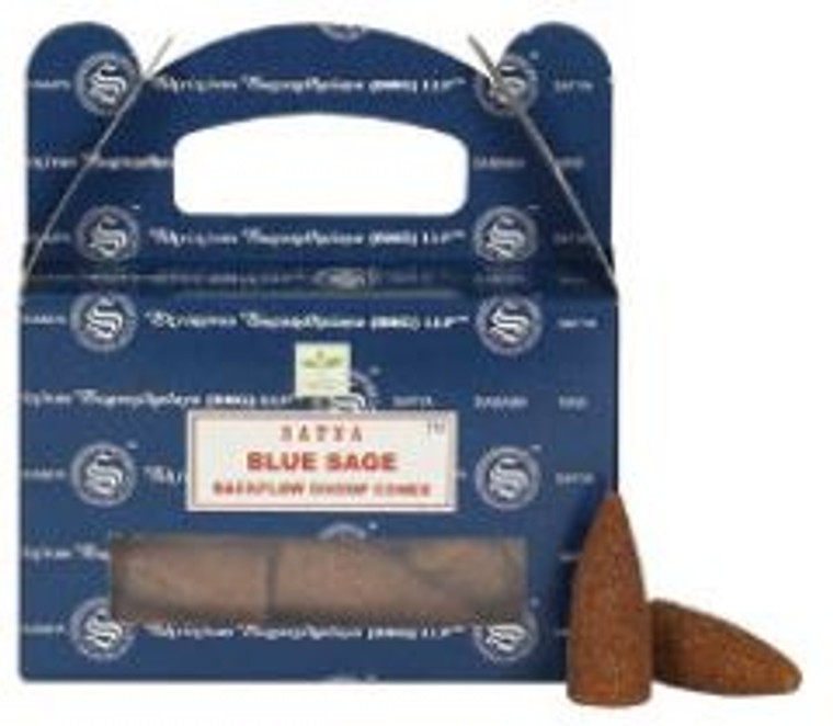 Satya Backflow Cones 24 ct- Blue Sage