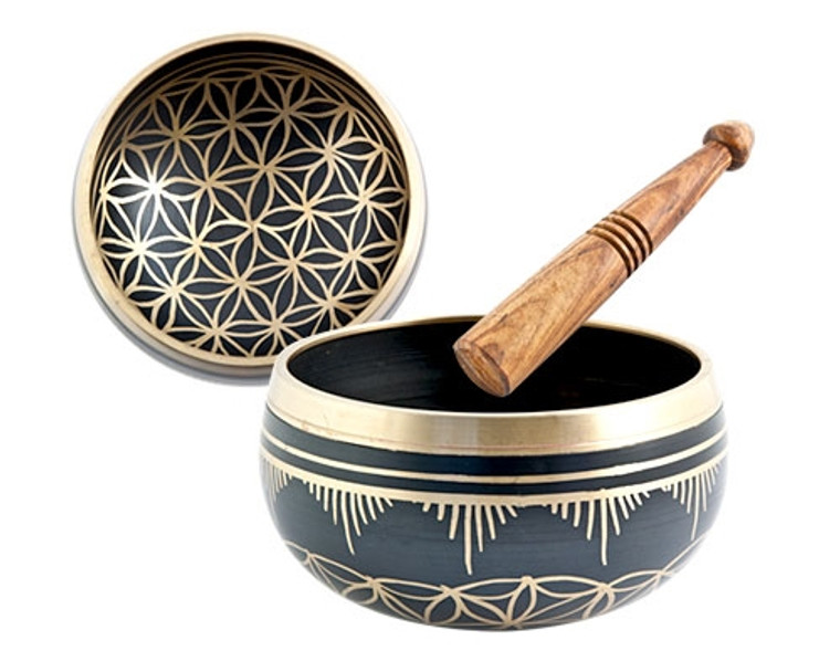 Flower of Life Singing Bowl 4"D