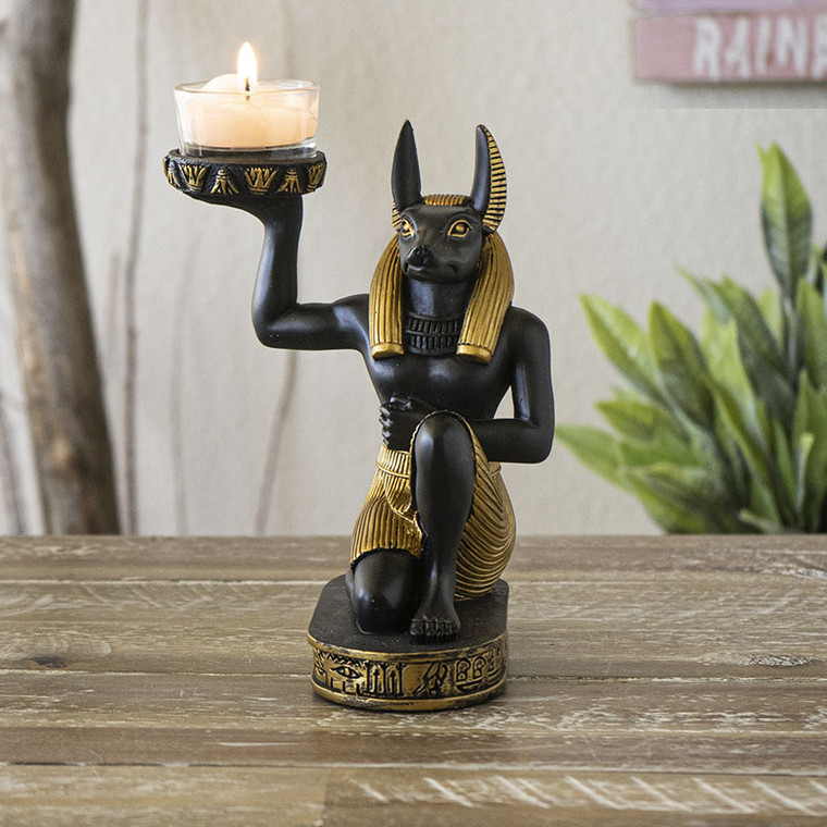 ANUBIS CANDLE HOLDER