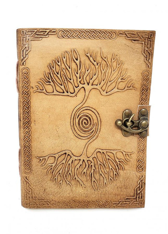 Double Tree Leather Journal 5x7" with Latch Closure
