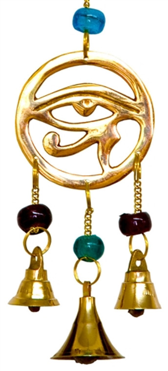 Egyptian Eye Wind Chime w/ Beads 9"L