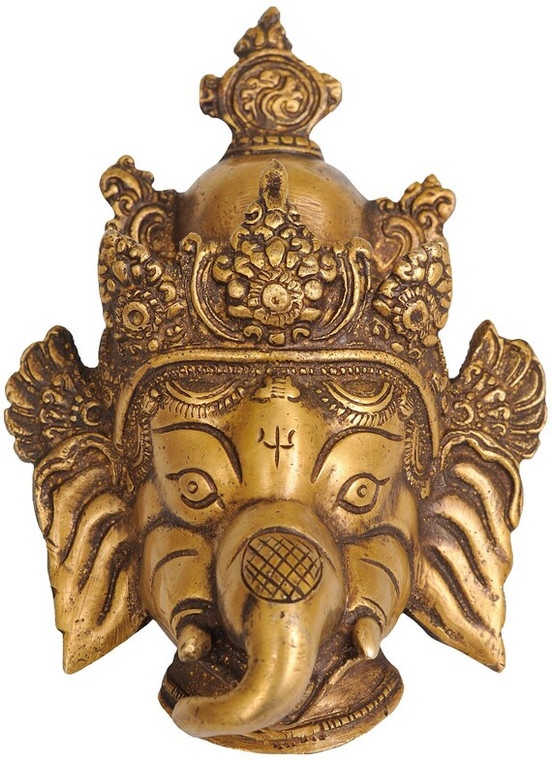 Ganesh Mask Wall Hanging 5.5"H