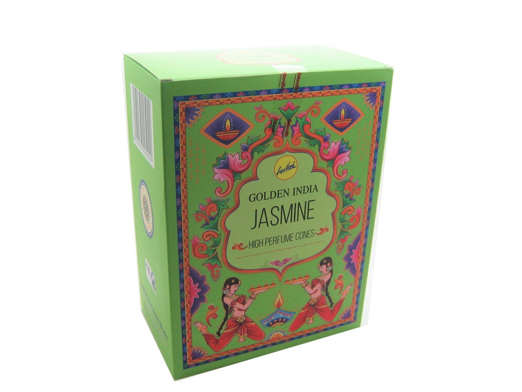 Golden India High Perfume 10 Backflow Cones - Jasmine