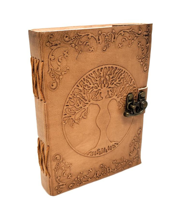 Tree Goddess Leather Journal 5x7" with Latch Closure