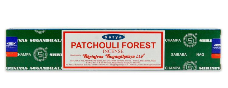 Satya 15 Gram Box Incense - Patchouli Forest