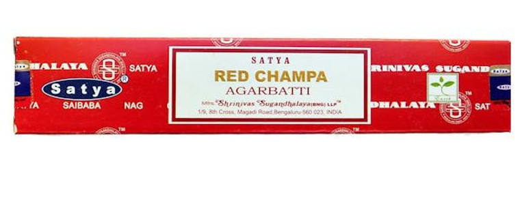 Satya 15 Gram Box Incence - Red Champa