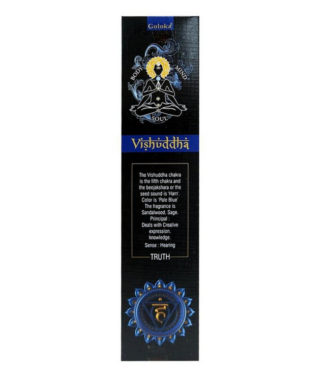 Goloka Seven Chakra Incense 15 grams- Vishuddha