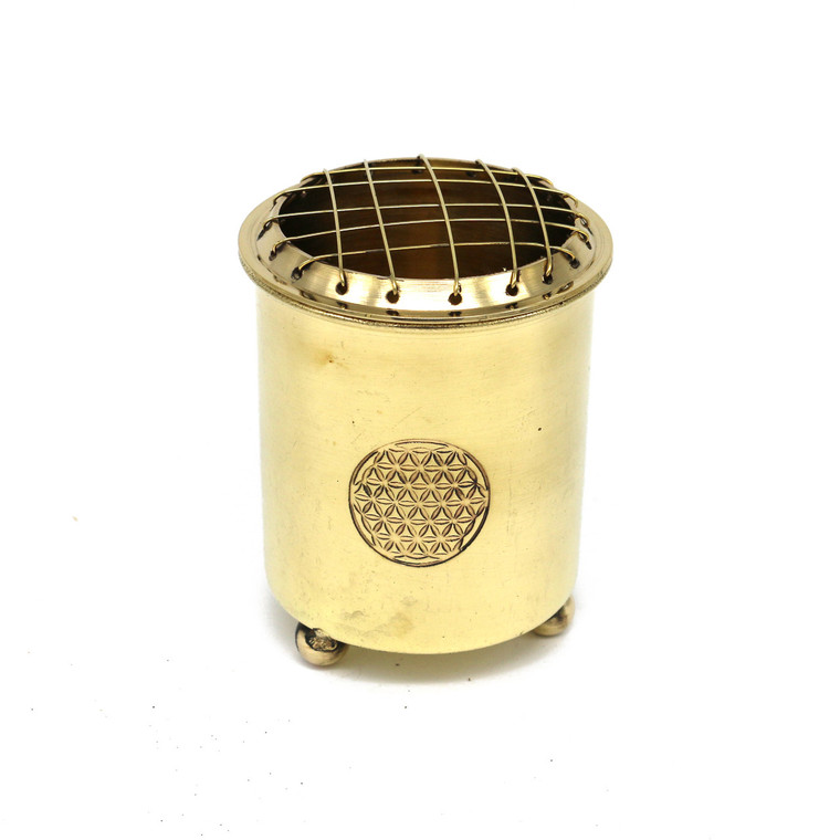 Flower of Life Brass Burner