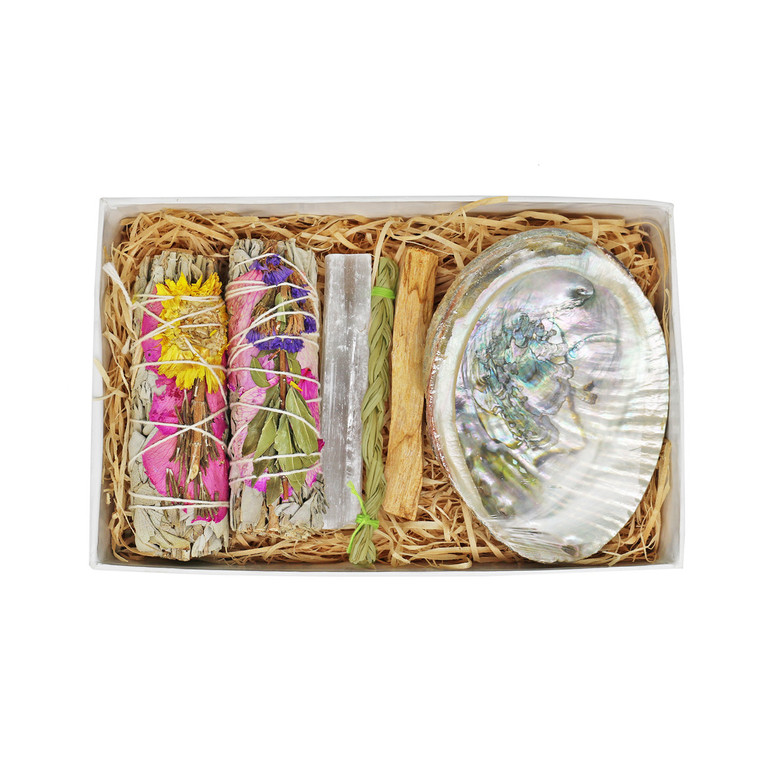 Pinks Floral Sage Smudge Kit