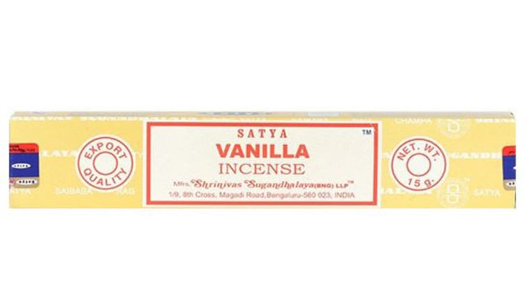 Satya 15 Gram Box Incense - Vanilla