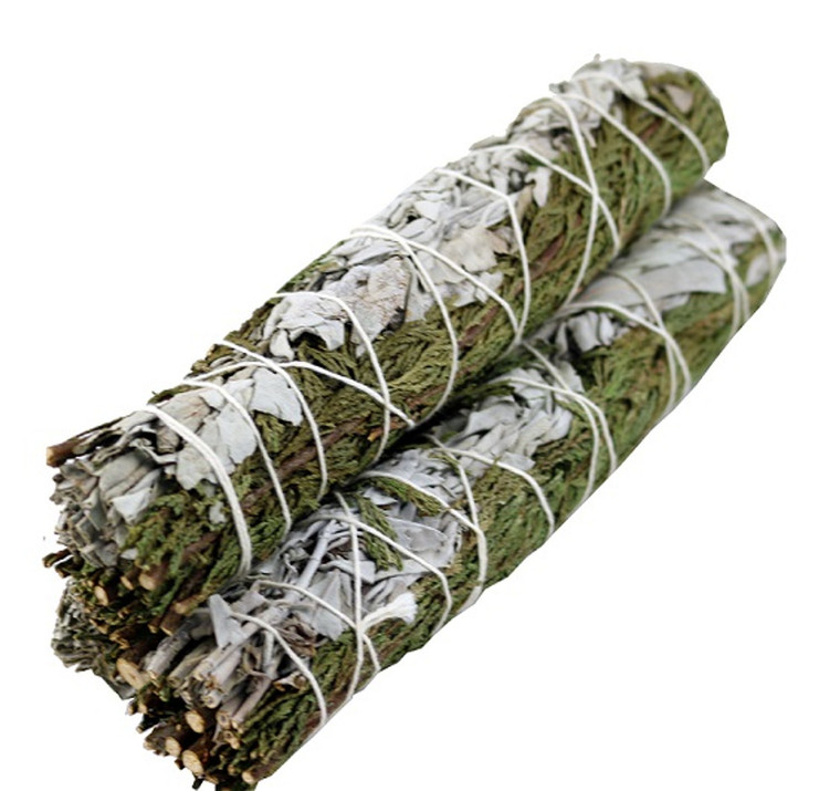 California White Sage & Cedar Smudge Stick 8-9" EACH