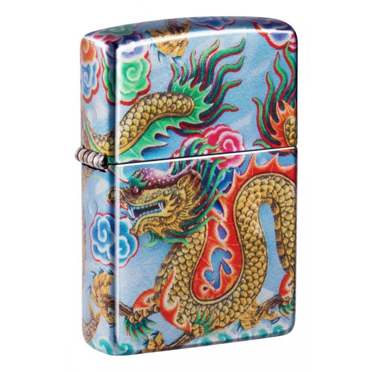 Zippo Lighter: Dragon Design - 540 Fusion