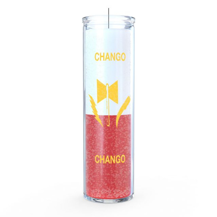 Prayer Candle 7 Day-Other / Orisha Chango- White/Red