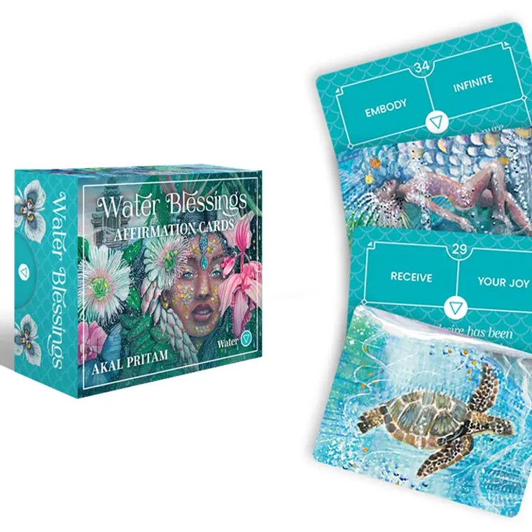 Water Blessings (40 Full-Color Affirmation Cards)