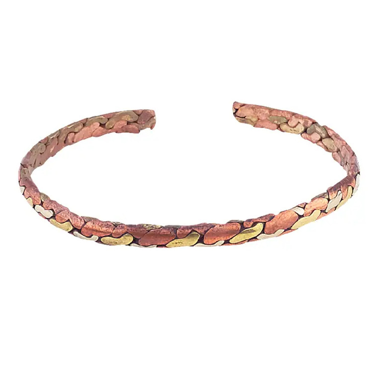 1/8" Copper Brass Braid Cuff