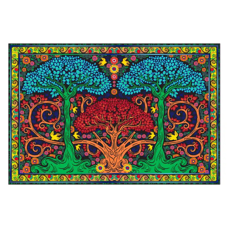 3D Three Trees Tapestry