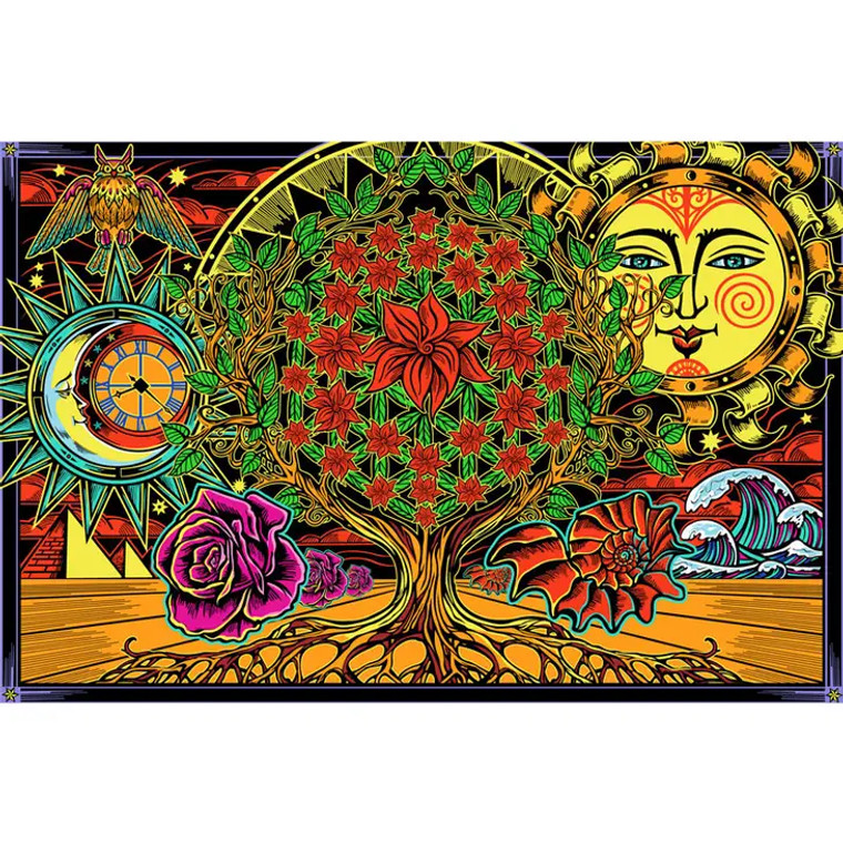 3D Flower Of Life Tapestry