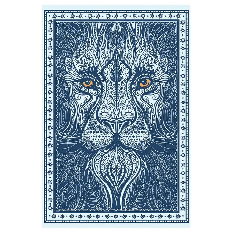3D Lion Tapestry