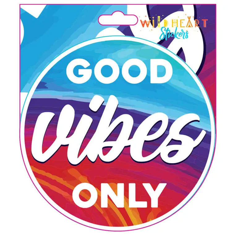 Good Vibes Only Window Sticker